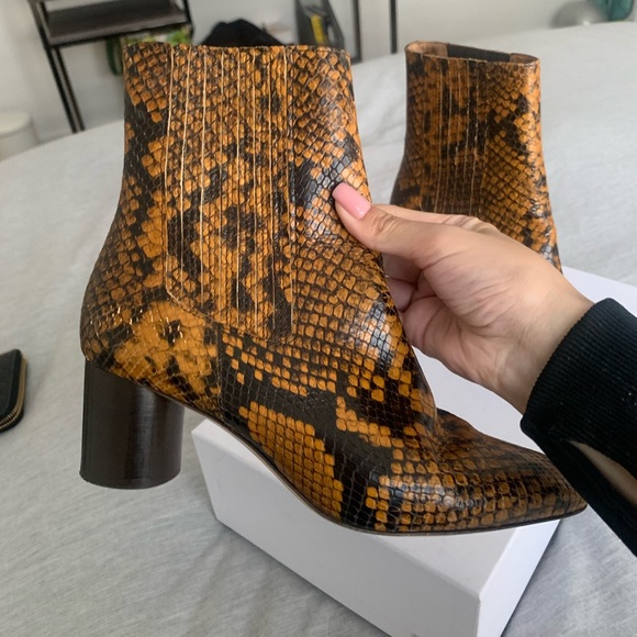 Sandro Python Effect Booties - Picture 7 of 9